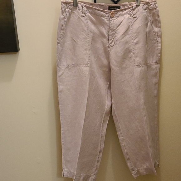 Eddie Bauer Linen Petite Capris - Picture 1 of 9